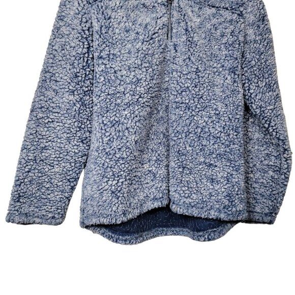 Canyon Creek Sherpa Pullover Sweater Blue Fluffy Soft Womens‎ Large Long Sleeve - Picture 4 of 9
